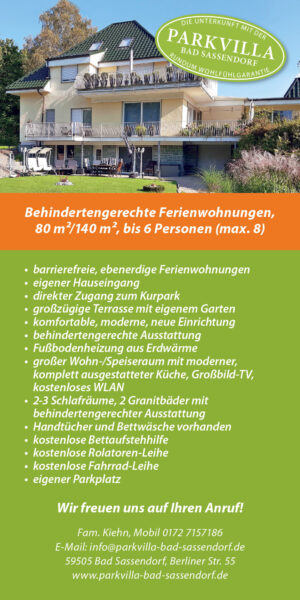 Parkvilla Bad Sassendorf Flyer
